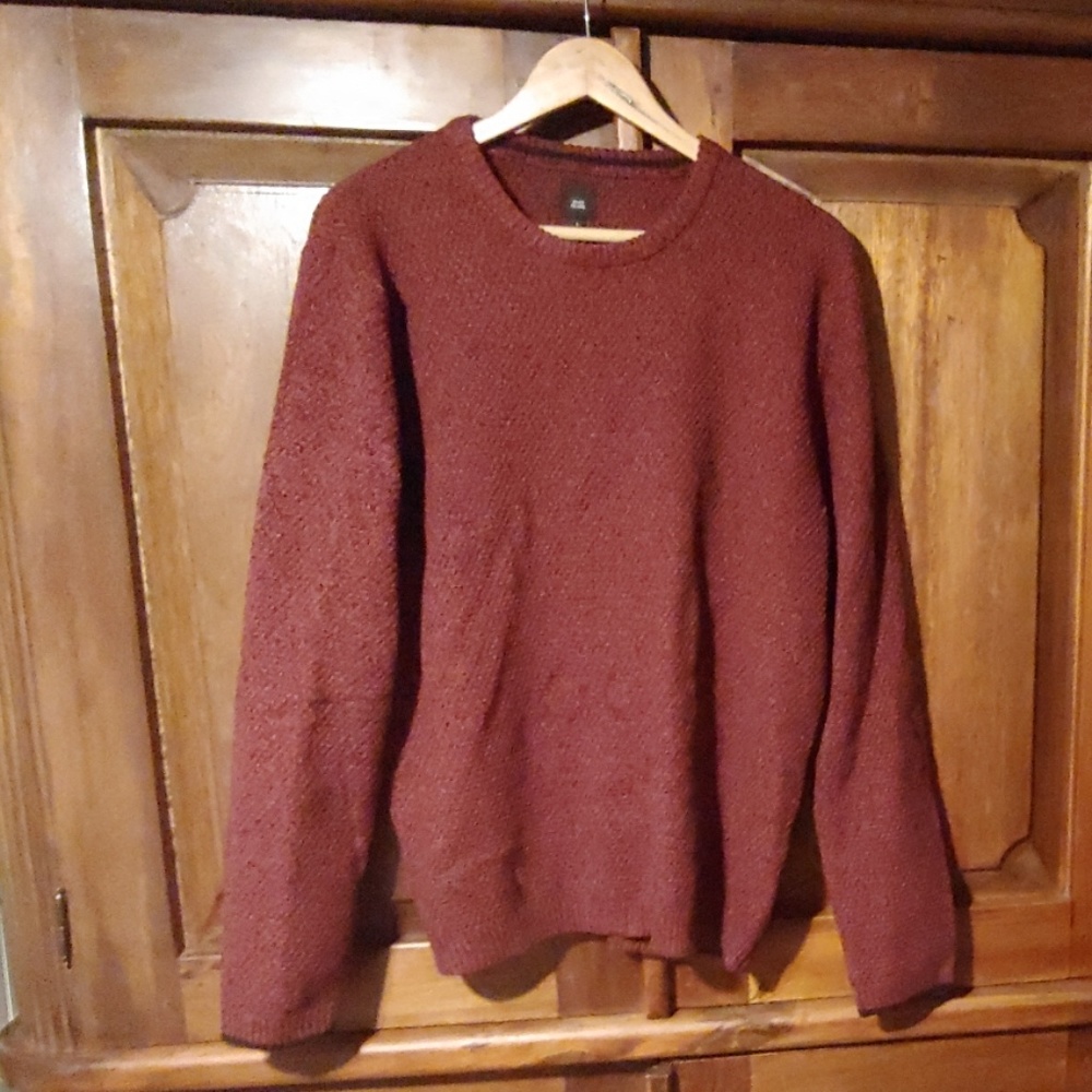 River Island TextureKnit Slim Fit Crew Neck Jumper